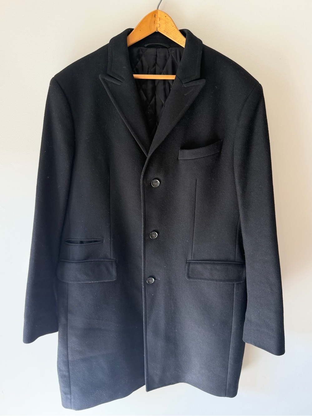 Banana Republic Black Wool Pea Coat
